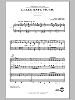 page one of Celebrate Music (3-Part Mixed Choir)