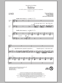 page one of Mistletoe (SATB Choir)