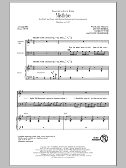 page one of Mistletoe (SAB Choir)