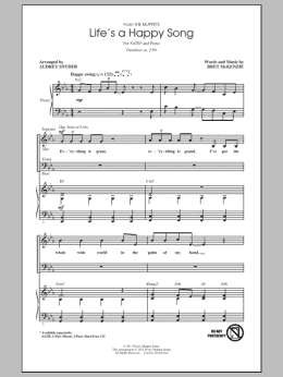 page one of Life's A Happy Song (SATB Choir)