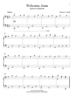 page one of Welcome, Jesus (Piano Duet)