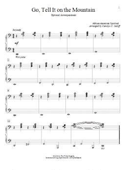 page one of Go, Tell It On The Mountain (Piano Duet)