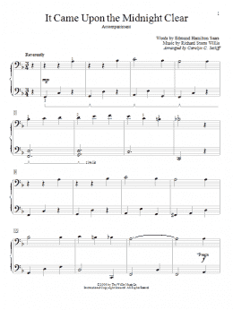 page one of It Came Upon The Midnight Clear (Piano Duet)