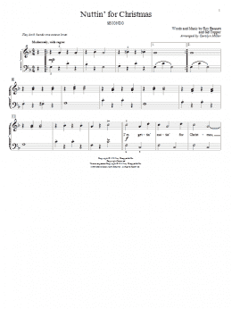 page one of Nuttin' For Christmas (Piano Duet)
