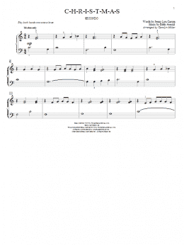 page one of C-H-R-I-S-T-M-A-S (Piano Duet)
