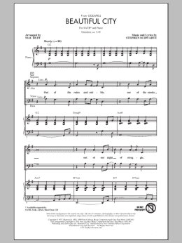 page one of Beautiful City (SATB Choir)