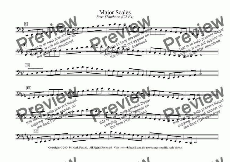 Bass Trombone Position Chart Pdf