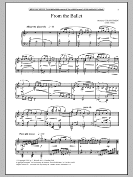 page one of From The Ballet (Piano Solo)
