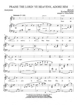 page one of Praise The Lord! Ye Heavens, Adore Him (Piano & Vocal)