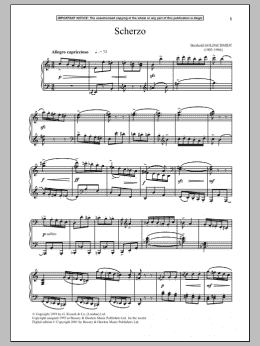 page one of Scherzo (Piano Solo)