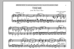 page one of The Fairy's Kiss (Theme) (Piano Solo)
