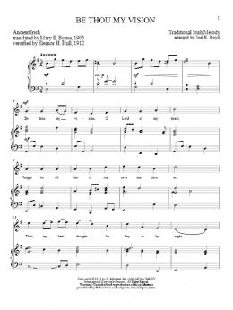 page one of Be Thou My Vision (Piano & Vocal)
