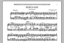 page one of Hassan, Serenade (Piano Solo)
