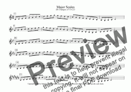page one of Major/Minor Scales: Trumpet (F#3-G5)