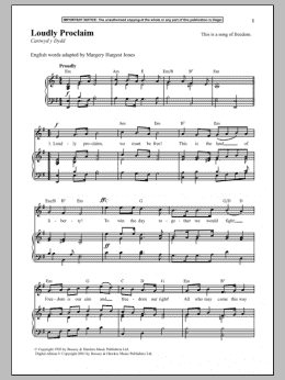 page one of Loudly Proclaim (Piano & Vocal)