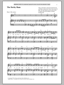 page one of The Derby Ram (Piano & Vocal)