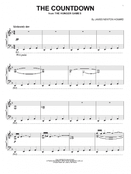 page one of The Countdown (Piano Solo)