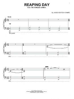 page one of Reaping Day (Piano Solo)