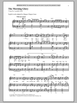 page one of The Morning Glory (Piano & Vocal)