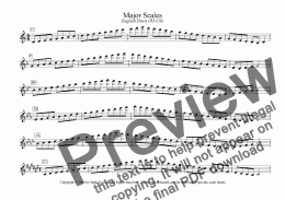 page one of Major/Minor Scales: English Horn (B3-G6)