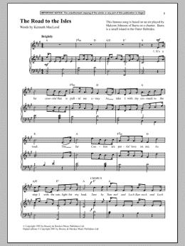 page one of The Road To The Isles (Piano & Vocal)