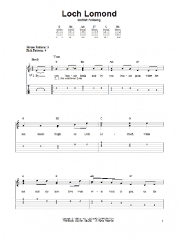 page one of Loch Lomond (Easy Guitar Tab)