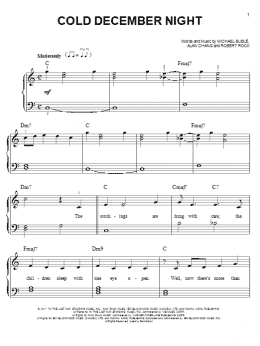 page one of Cold December Night (Easy Piano)