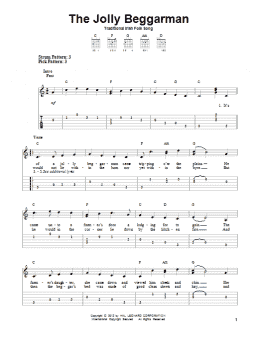 page one of The Jolly Beggarman (Easy Guitar Tab)