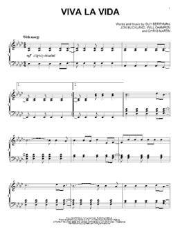 page one of Viva La Vida (Piano Solo)