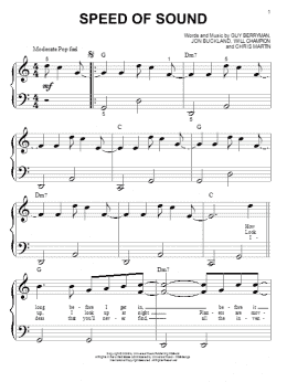 page one of Speed Of Sound (Big Note Piano)