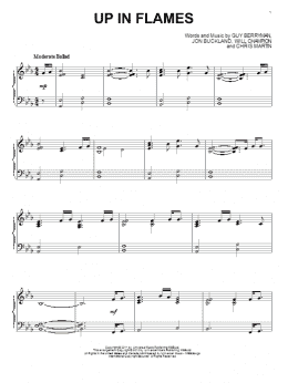 page one of Up In Flames (Piano Solo)