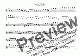 page one of Major/Minor Scales: Marimba (A2-C7)