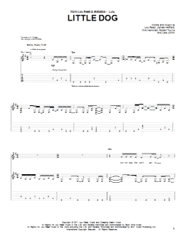 page one of Little Dog (Guitar Tab)