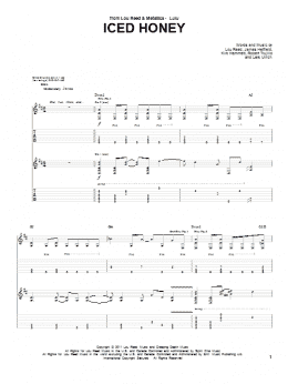 page one of Iced Honey (Guitar Tab)