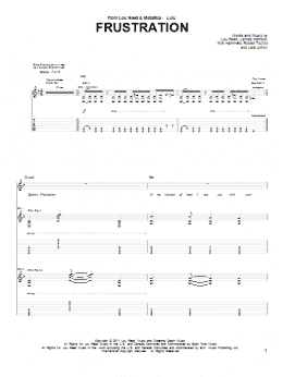 page one of Frustration (Guitar Tab)