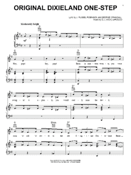 page one of Original Dixieland One-Step (Piano, Vocal & Guitar Chords (Right-Hand Melody))