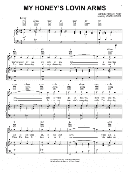 page one of My Honey's Loving Arms (Piano, Vocal & Guitar Chords (Right-Hand Melody))