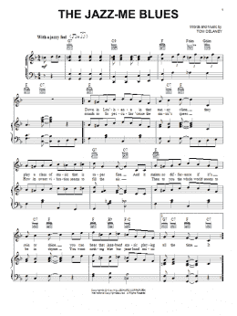 page one of The Jazz-Me Blues (Piano, Vocal & Guitar Chords (Right-Hand Melody))