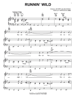 page one of Runnin' Wild (Piano, Vocal & Guitar Chords (Right-Hand Melody))