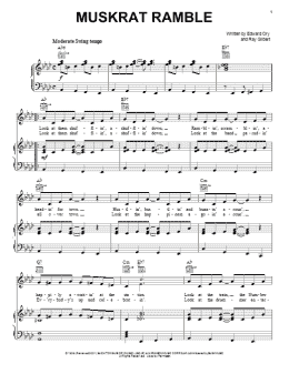 page one of Muskrat Ramble (Piano, Vocal & Guitar Chords (Right-Hand Melody))