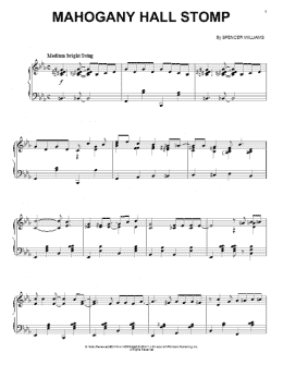 page one of Mahogany Hall Stomp (Piano, Vocal & Guitar Chords (Right-Hand Melody))
