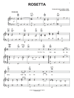 page one of Rosetta (Piano, Vocal & Guitar Chords (Right-Hand Melody))