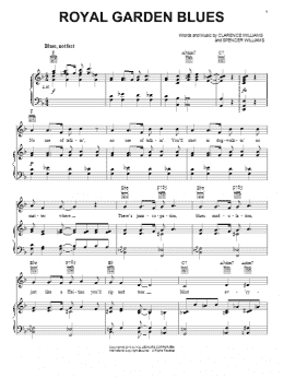 page one of Royal Garden Blues (Piano, Vocal & Guitar Chords (Right-Hand Melody))
