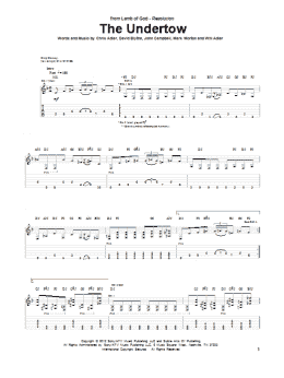 page one of The Undertow (Guitar Tab)