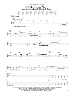 page one of I'll Follow You (Guitar Tab)