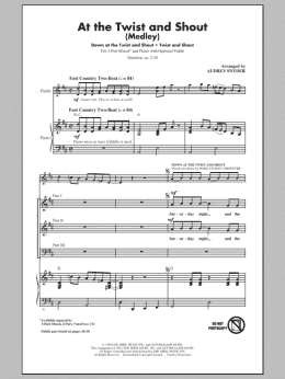 page one of At The Twist And Shout (3-Part Mixed Choir)