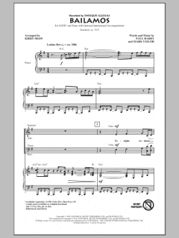 page one of Bailamos (SATB Choir)