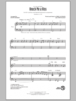 page one of Knock Me A Kiss (SSA Choir)