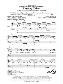 page one of Turning Tables (SAB Choir)