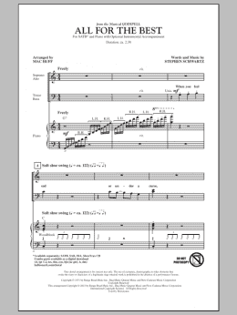 page one of All For The Best (SATB Choir)